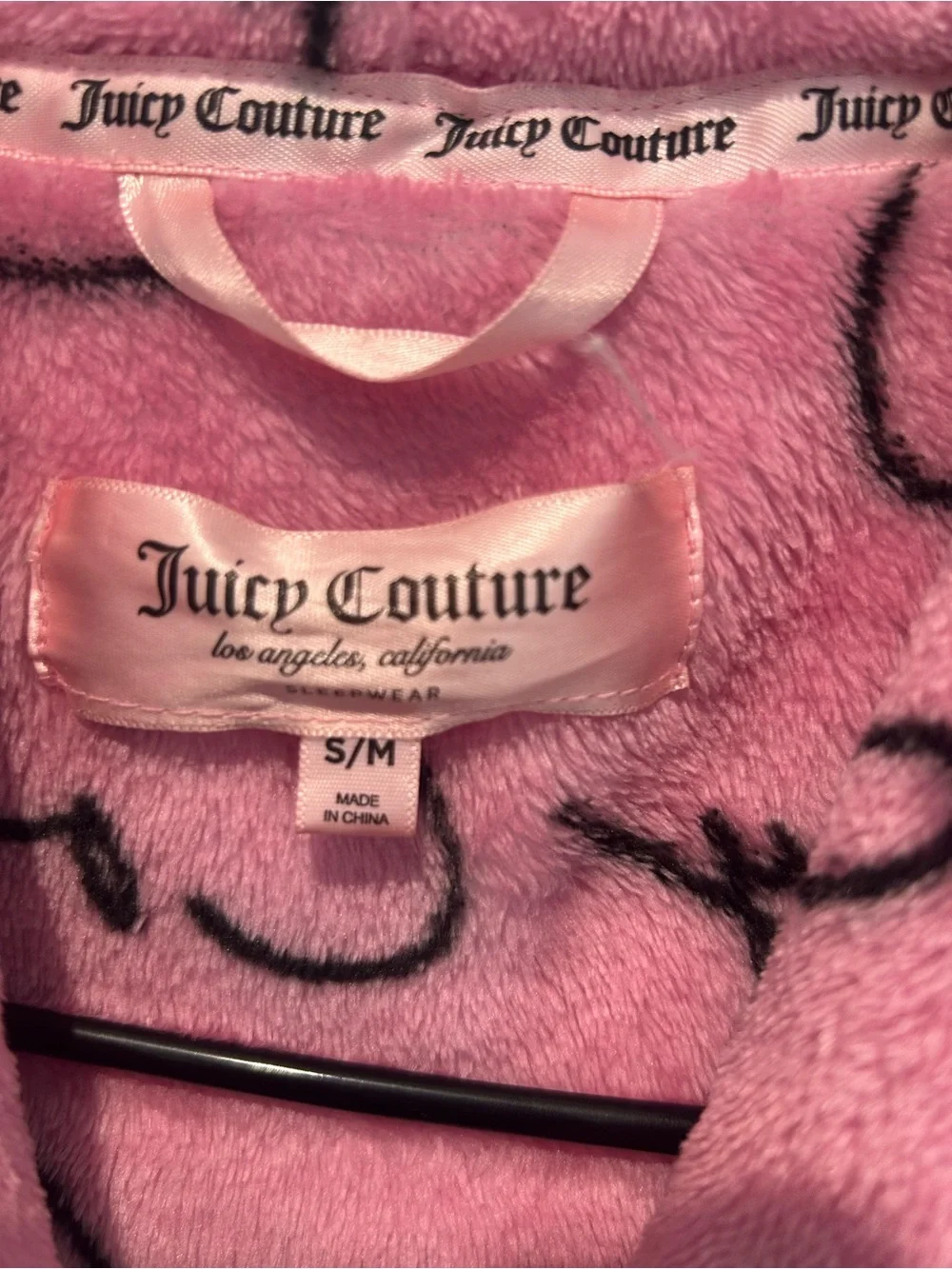 Women's Pink Juicy Couture Plush Robe